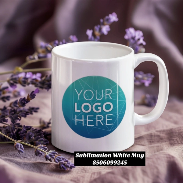 Customized White Mug with Logo, Message, Photo Print - 1