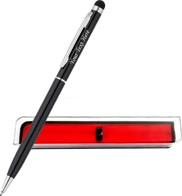 Bluebells Gifting  BBG Name Printed Black Metal pen with box Ball Pen - Black
