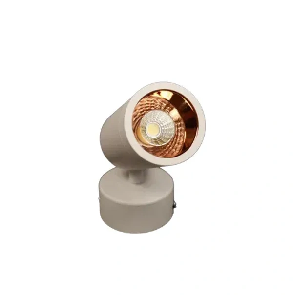 Incandascent 12W PVC LED Ceiling Spotlight, Round, 120 V - Wafer -white