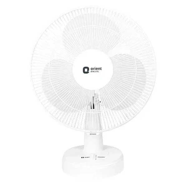 ORIENT ELECTRIC FINSTAR DESK 21 TABLE FAN 400MM PACK OF (1) - 400mm, crystal white