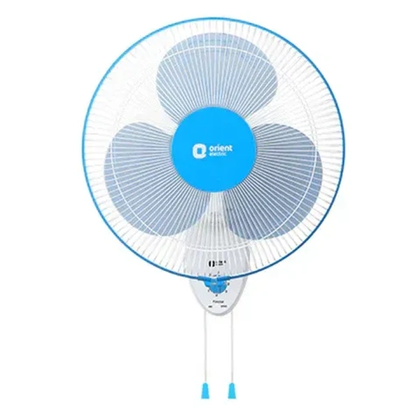 ORIENT ELECTRIC FINSTAR WALL FAN 400MM PACK OF (1) - 400mm, Azure blue white