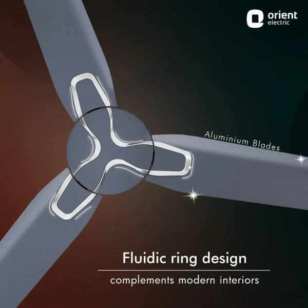 1200mm Jazz BLDC Decorative Ceiling Fan With Remote  - 1200 mm, Daytone Grey