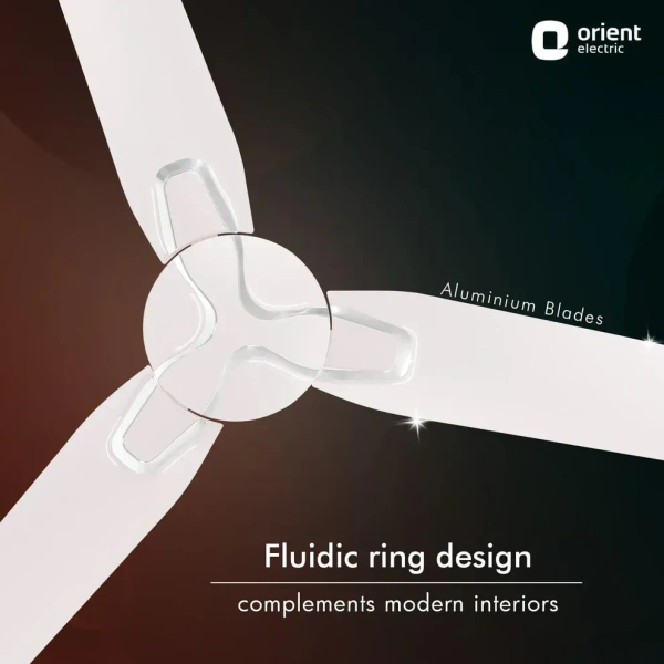 1200mm Jazz BLDC Decorative Ceiling Fan With Remote  - 1200 mm, Orbes White