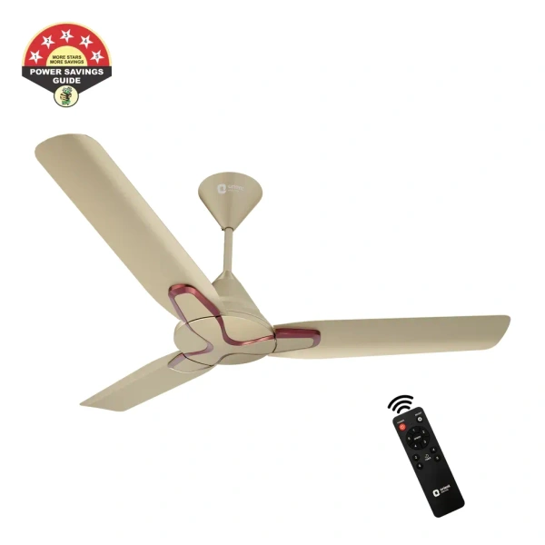 1200mm Jazz BLDC Decorative Ceiling Fan With Remote  - 1200 mm, Royal Manioca