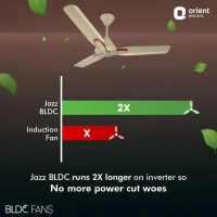 1200mm Jazz BLDC Decorative Ceiling Fan With Remote  - 1200 mm, Royal Manioca