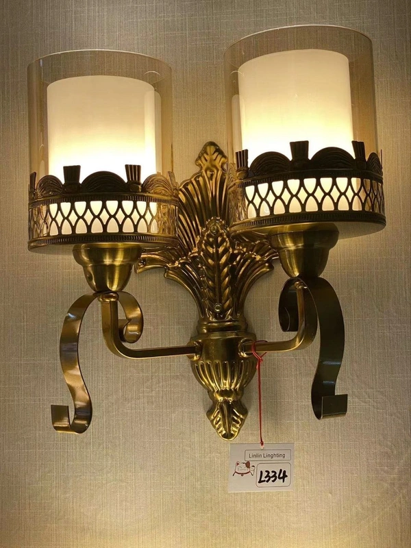 DELAMPS  Gold Iron Wall Light   - Black