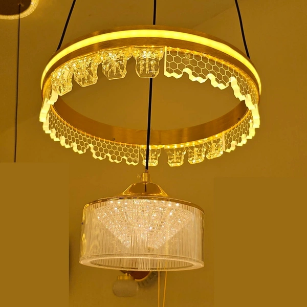 DELAMPS Modern European-Style LED Chandelier Pendant Hnging Light 