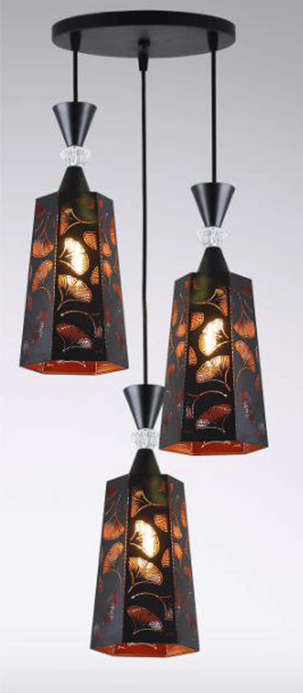 Delamps Hanging Lights, Pendant Lamps, Bedroom Hanging Lamps and Living Room Lights  - Black