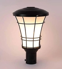 DELAMPS Outdoor Gate Light | Gate Lamps for Main Gate | Outdoor Waterproof Garden Light | Pillar Gate Lights (Bulb Not Included)