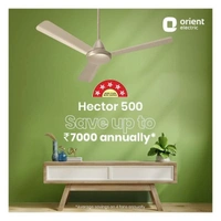 Orient Hector 500 High Speed Ceiling Fan 1400mm Topaz Gold - 1400 mm, Topaz Gold