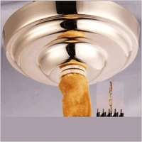 delamps Light Black Golden Oval Chandelier (800mm x 300mm)
