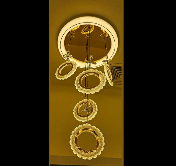 Designer flower shape hanging light by delamps