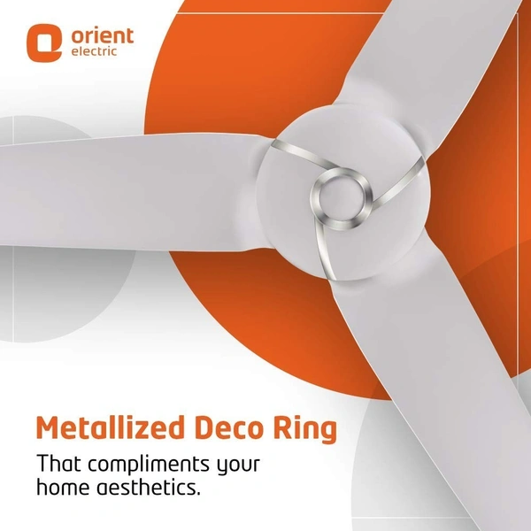 Orient Electric Aero Cool 1360mm Ceiling Fan (White) - 1360 mm, white