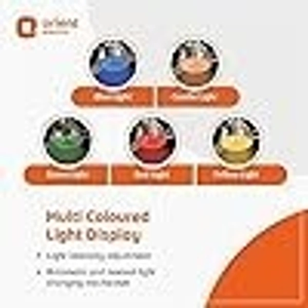 Orient Electric’s 1200 mm Spectra| Ceiling fan with color-changing LED| Premium fan with electroplated finish|100% Copper motor| 2-year warranty| Pewter finish, pack of 1 - 1200 mm, Pewter finish