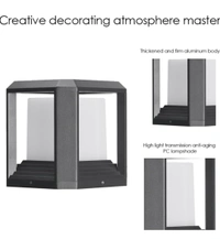 DELAMPS Waterproof Gate Light Lamp for-Home Gate, Mian Gate, Pillar, Pole, Pathway, Entrances, Mega Pillar, Pool Side, Gardern, Park, Terrace, Entryway, Outdoor Light Lamp
