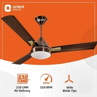 Orient Electric’s 1200 mm Spectra| Ceiling fan with color-changing LED| Premium fan with electroplated finish|100% Copper motor| 2-year warranty| Antique Copper, pack of 1 - 1200 mm, Antique Copper