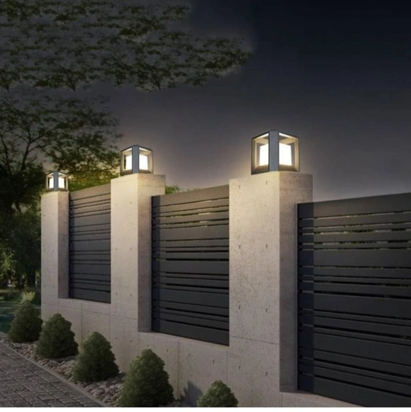 DELAMPS Waterproof Gate Light Lamp for-Home Gate, Mian Gate, Pillar, Pole, Pathway, Entrances, Mega Pillar, Pool Side, Gardern, Park, Terrace, Entryway, Outdoor Light Lamp
