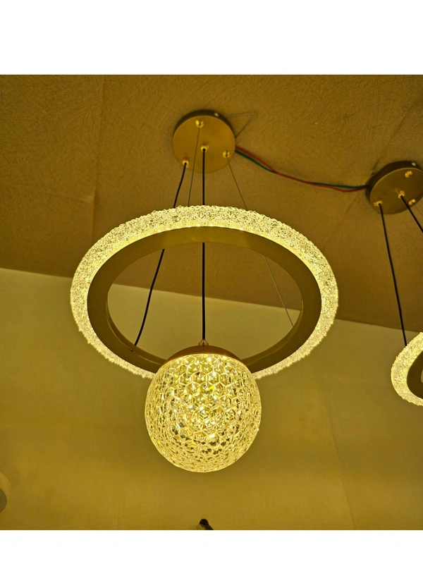 White Round LED ACRYLIC HANGING light