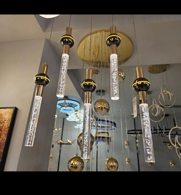 DECORATIVE CHANDELIERS MODERN LED GLOLDEN CRYSTAL CHANDELIERS