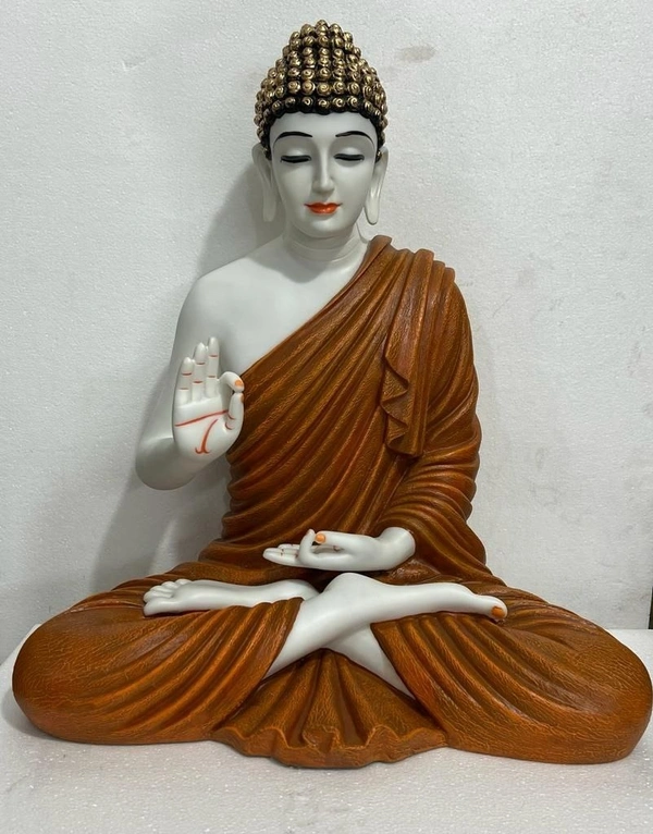 Delamps artistic lord buddha idol statue showpiece for Home Decoration ,Office Decor,Garden decor And living Room - Bull Shot