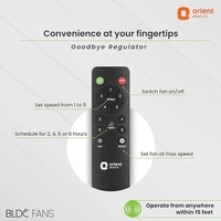 Orient Electric 1200 mm I Falcon with Remote | BLDC energy saving ceiling fan with Remote and LED light | Saves up to 50% on electricity bills | 3-year warranty by Orient | Smoke Brown - 1200 mm, Smoke Brown