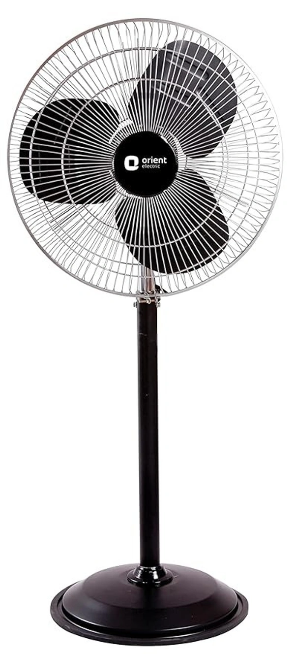 Orient Electric 500 mm Farrata Ft-01 500 mm 3 Blade Pedestal Fan (Black) 500 mm 3 Blade Pedestal Fan  (BLACK, Pack of 1) - 500mm, Black