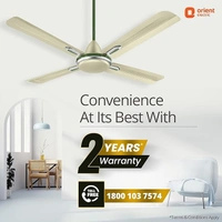 Orient Electric Quadro Ornamental 1200mm | 4 Blade, Premium BEE Star Rated Ceiling Fan  - 1200 mm, Oyester Sea Green