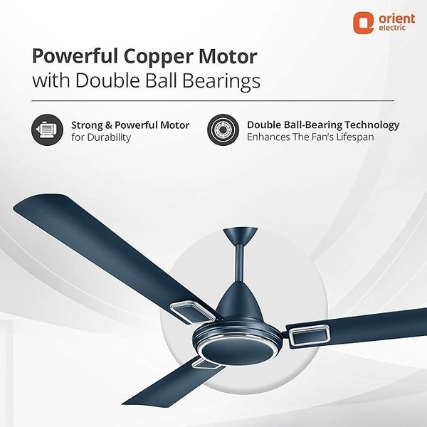 Orient Electric 1200 mm Falcon Deco Ceiling Fan - 1200 mm, Aqua Teal