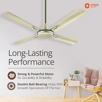 Orient Electric Quadro Ornamental 1200mm | 4 Blade, Premium BEE Star Rated Ceiling Fan  - 1200 mm, Oyester Sea Green