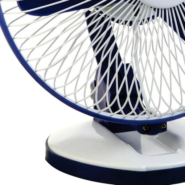 Orient Electric Zippy 225mm 2-in-1 Wall Mount and Table Top Fan (White/Blue) - 225mm, Blue-White