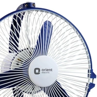 Orient Electric Zippy 225mm 2-in-1 Wall Mount and Table Top Fan (White/Blue) - 225mm, Blue-White