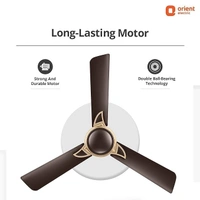 Orient Electric Kiara Shine 1200mm High Speed Ceiling Fan - 1200 mm, Hickory Brown