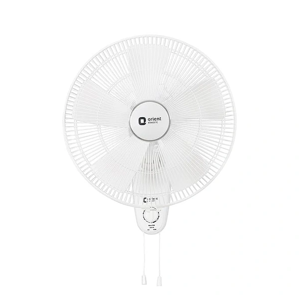 Orient Electric | Wind Pro Wall-80 400mm Wall Fan | Durable Wall Fan for Home | Strong, Powerful Motor | Superior Air Delivery | Warranty (2 Years) | (White/blue, Tint, Pack of 1) - 400mm, White