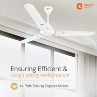 Orient Electric Aluminium Morace Deco Fan - 1200 mm, Orbes White