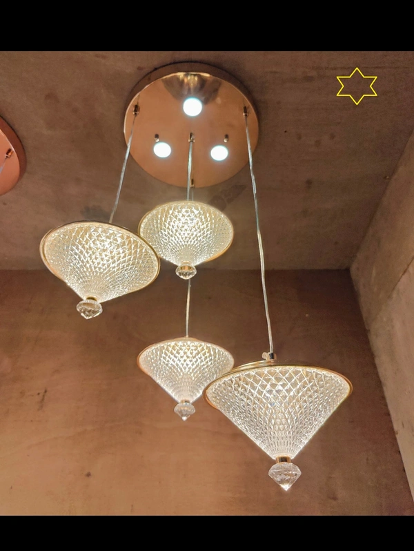 Modern HANGING LIGHT of white and warm light