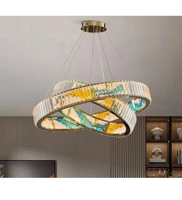 Chandeliers Modern Luxury Round Crystal Large Chandelier,Lighting Villa Staircase Living Room Restaurant Lamp,Hotel Hall Art lamp