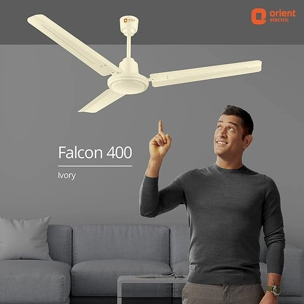 Orient Electric 1200 mm Falcon Deco Ceiling Fan - 1200 mm, Ivory