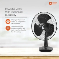 Orient Electric Table-27 Trendz 400mm High Speed Table Fan - 400mm, Slate Grey
