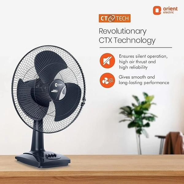 Orient Electric Table-27 Trendz 400mm High Speed Table Fan - 400mm, Electric Blue