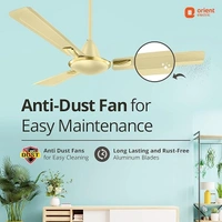 Orient Decorative Gratia Shine HS   1 Star Ceiling Fan - 1200 mm, Metallic Ivory