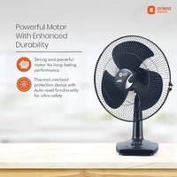 Orient Electric Table-27 Trendz 400mm High Speed Table Fan - 400mm, Electric Blue