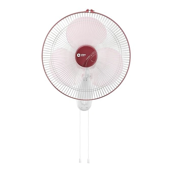 ORIENT Electric Wall Fan 44/400mm  - 400mm, crimson red white