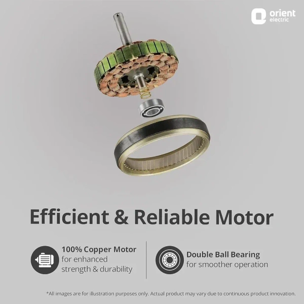 Orient Electric  New Air Plus Ceiling Fan - 1200 mm, Brown