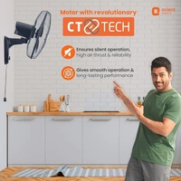 Orient Electric Wall-44 Trendz Fan 400mm - 400mm, Electric Blue