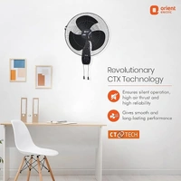 Orient Electric Wall-47 Trendz 400mm High Speed Wall Fan - 400mm, Slate Grey