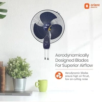 Orient Electric Wall-47 Trendz 400mm High Speed Wall Fan - 400mm, Electric Blue