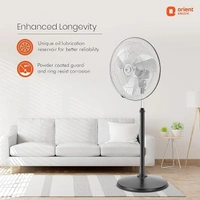 Orient Electric Tornado-II 450mm 450 mm Anti Dust 3 Blade Pedestal Fan - 450mm, Chrome