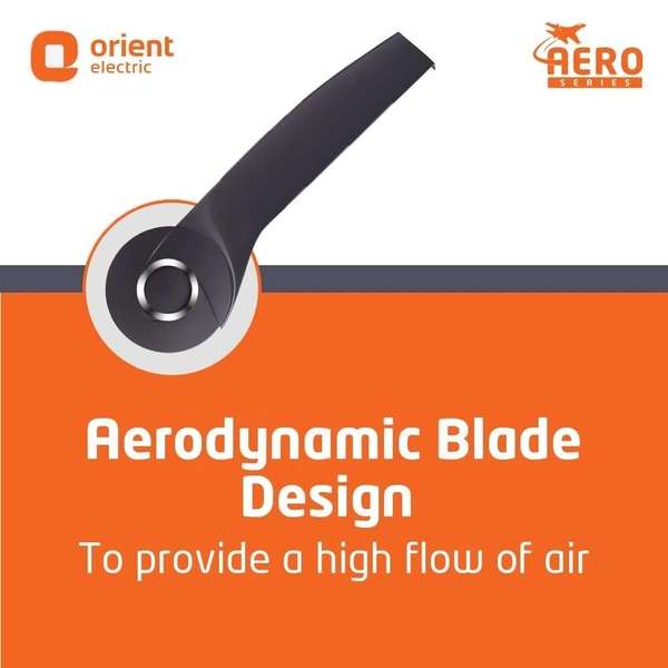 Orient Ceiling Fan Aero Storm 1320mm (Charcoal Grey) - 1320 mm, Charcoal Grey