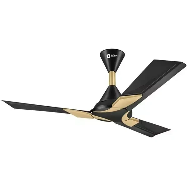 Orient Decorative Wendy  1400 mm 1 Star Ceiling Fan - 1400 mm, Metallic Black Gold