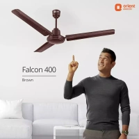 Orient Electric Falcon 400 1200MM High speed Ceiling fan for your home with corrosion free tangential blades - 1200 mm, Matt brown